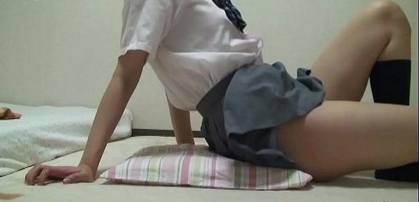  Japanese Schoolgirl Yua Nanami Open-wide Leg Panties